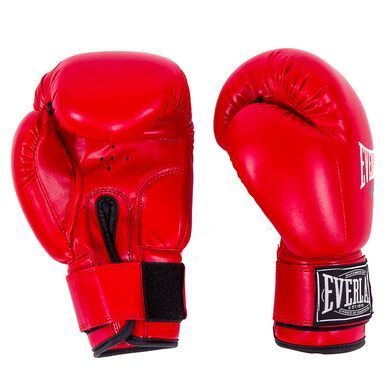 Боксерские перчатки спарринговые Everlast искусственная кожа 6 oz красные EVDX380-6R