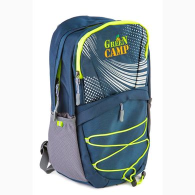 Рюкзак спортивный для подростков GREEN CAMP 15 л GC-102, Синий