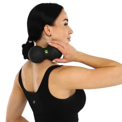 Мяч массажный двойной для МФР и самомассажа Duoball MadWave M139116101W цвет черный