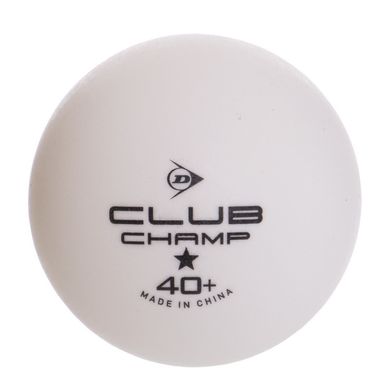 Мячи (шарики) для настольного тенниса (3 шт) DUNLOP CLUB CHAMP 40+ MT-679316