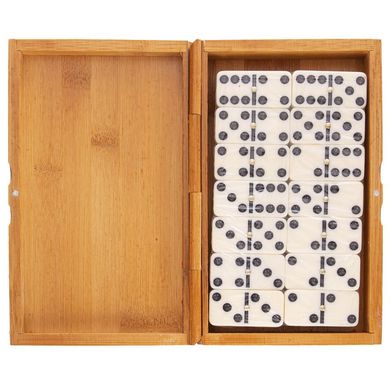 Домино в бамбуковой коробке (19,5 x 12 x 4 см) IG-1247