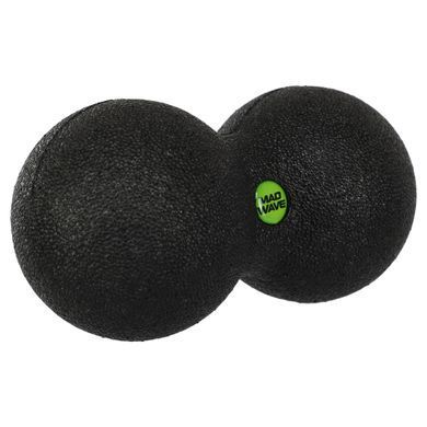Мяч массажный двойной для МФР и самомассажа Duoball MadWave M139116101W цвет черный