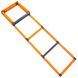 Координационная лестница дорожка с барьерами 5,5м (10 перекладин) FB-0502, Оранжевый