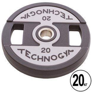 Блины диски полиуретановые 2 Handle металлическая втулка TECHNOGYM TG-1837-20 51мм 20кг черный