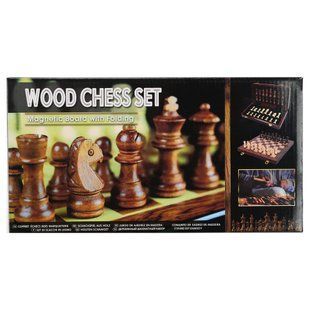 Шахматы настольная игра деревянные ZOOCEN FL334 размер 34см x 37см x 2,75см