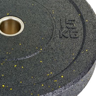 Блины для кроссфита (диски) 15 кг бамперные резиновые d-51мм Record ТА-5126-15