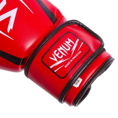 Перчатки для бокса VENUM SHARP DX на липучке красные MA-5315, 12 унций