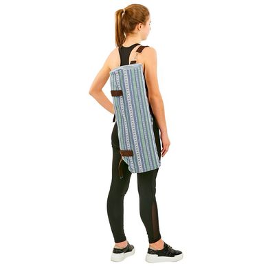 Сумка для коврика для фитнеса и йоги 17смх72см Yoga bag KINDFOLK FI-8362-3, серый