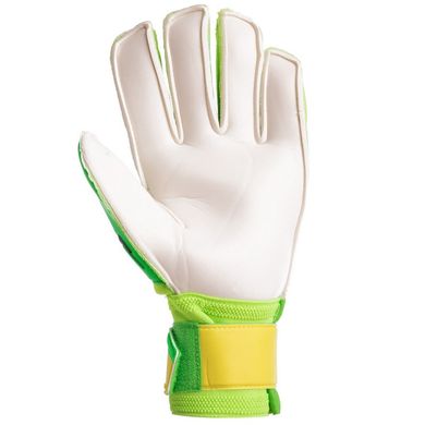 Перчатки футбольные юниорские PRECISION салатово-желтые FB-907, 5