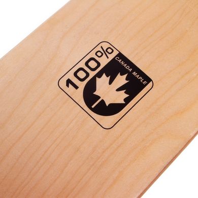Скейтборд деревянный из канадского клена CANADA MAPLE 71x19см MT-2801, Черный