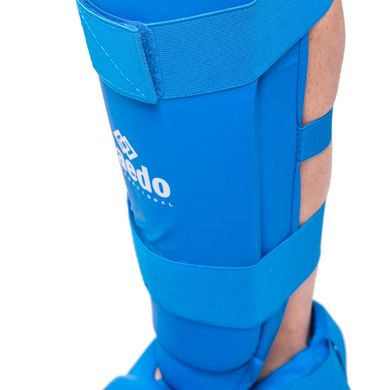 Защита голени с футами для единоборств DAEDO синяя BO-5074, S