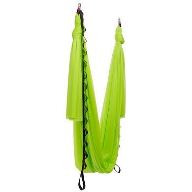 Гамак для йоги зі стропами Antigravity Yoga Zelart DH6026-1 колір салатовий