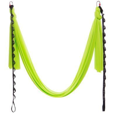 Гамак для йоги зі стропами Antigravity Yoga Zelart DH6026-1 колір салатовий