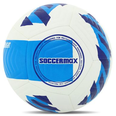 Мяч футбольный HYBRID SOCCERMAX FB-4367 цвет белый-оранжевый