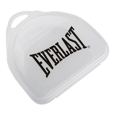 Капа для бокса и единоборств одночелюстная для взрослых Everlast Evergel в футляре Черно-оранжевый E1400009