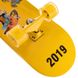 Скейтборд в сборе желтый со светящимися колесами LUKAI SK-1245-1, Жёлтый