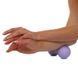 Мяч массажный двойной для МФР и самомассажа Duoball Zelart FI-9673 цвет фиолетовый