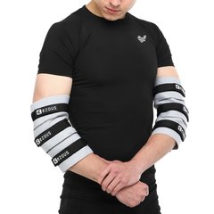 Налокотники для жима регулируемые ADJUSTABLE ELBOW SLEEVE EZOUS C-08 размер S цвет серый-черный