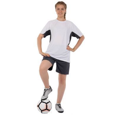 Форма футбольная комплект футболка и шорты Zelart Sole CO-1012 размер XL цвет голубой-красный