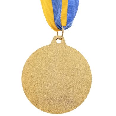 Медаль спортивная с лентой (1 шт) d=45 мм C-6403, 1 место (золото)