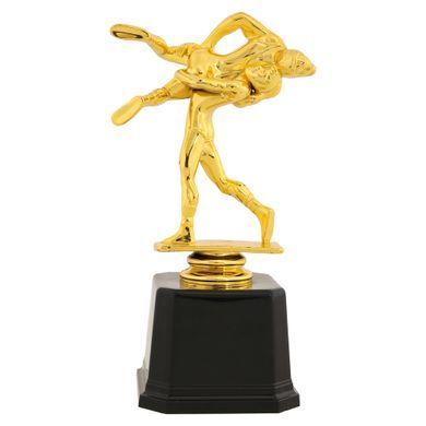 Фигура наградная спортивная Zelart Дзюдоисты JZ2372D высота 19см золото