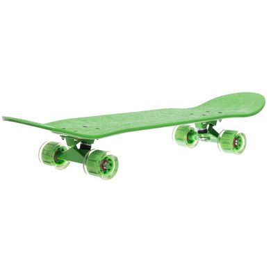 Скейт в сборе зелёный со светящимися колесами LUKAI SK-1245-2, Зелёный