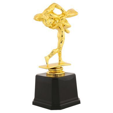 Фигура наградная спортивная Zelart Дзюдоисты JZ2372D высота 19см золото