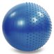 Мяч надувной для фитнеса полумассажный 2в1 75см Zelart FI-4437-75, Синий