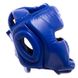 Шлем боксерский с полной защитой синий PU Zelart BO-6001