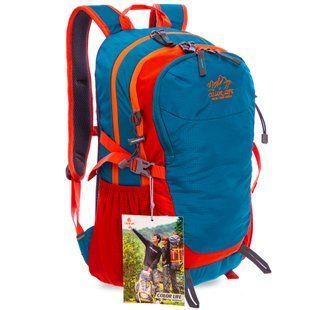 Рюкзак спортивный с жесткой спинкой COLOR LIFE TY-5293 цвет бирюза-оранжевый