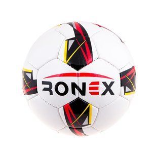 М'яч футбольний DXN Ronex(JM), білий/червоний. RX/JM2-DXN-2