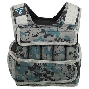 Жилет утяжелитель с регулируемым весом LiveUp WEIGTH VEST LP8195-10 вес-1-10кг черный-серый