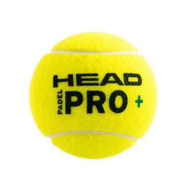 Мяч для падел тенниса HEAD Padel Pro+ 540203 3шт салатовый