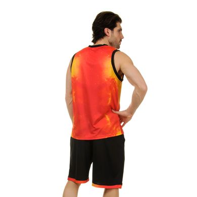 Форма баскетбольная мужская Lingo SPACE оражевая LD-8007, 160-165 см