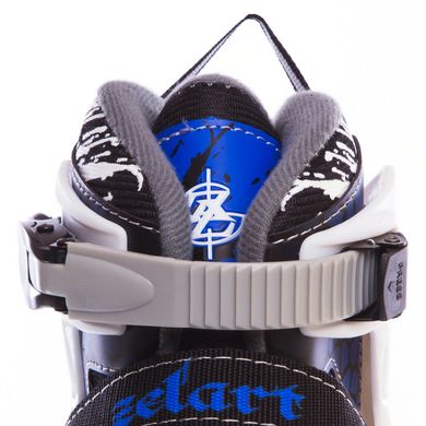 Роликовые коньки раздвижные Zelart синие Z-809, 34-37