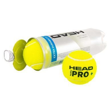 Мяч для падел тенниса HEAD Padel Pro+ 540203 3шт салатовый