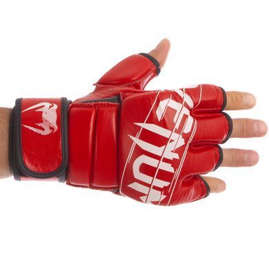 Рукавиці для змішаних єдиноборств MMA VNM VN-0014 розмір L колір червоний