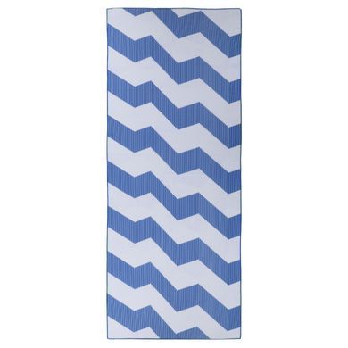 Килимок рушник для йоги з мікрофібри нековзний 4Monster YOGA TOWEL Y-YGT колір синій