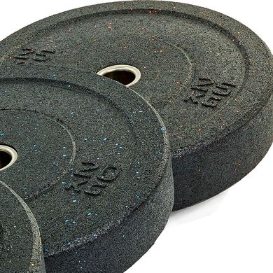 Диски (блины) для штанги для кроссфита 25 кг резиновые d-51мм Record ТА-5126-25