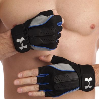 Атлетические перчатки черно-синие BC-2682, L