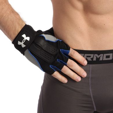 Атлетические перчатки черно-синие BC-2682, L