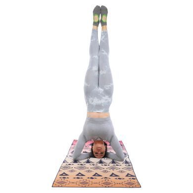 Килимок рушник для йоги з мікрофібри нековзний 4Monster YOGA TOWEL Y-YGT колір синій