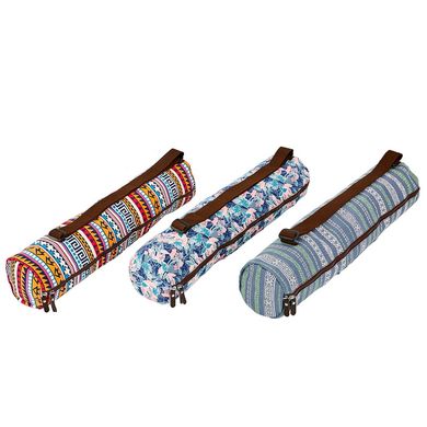 Сумка для коврика для йоги 15х65см Yoga bag KINDFOLK FI-8365-2, Блакитний