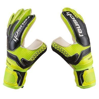 Вратарские перчатки футбольные детские взрослые  Latex Foam REUSCH салатовий размер 8 GG-LFR/8
