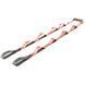 Стрічка стропа з петлями для розтяжки Stretch Strap Zelart FI-0175 колір сірий-салатовий