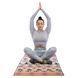 Килимок рушник для йоги з мікрофібри нековзний 4Monster YOGA TOWEL Y-YGT колір синій