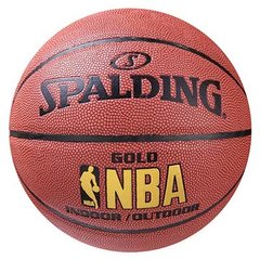 Мяч баскетбольный Spalding №7 PU NBA Gold SPL7-PU/GL