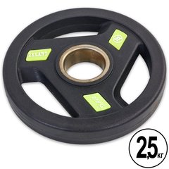 Блины (диски) 2,5 кг PU с хватом и металлической втулкой d-51мм Zelart TA-5344-2,5
