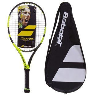Ракетка для великого тенісу дитяча BABOLAT PURE AERO BB140226-142 9-10років 25" жовтий