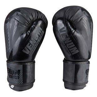 Боксерские перчатки Venum 10 oz черные VM2955/10BL